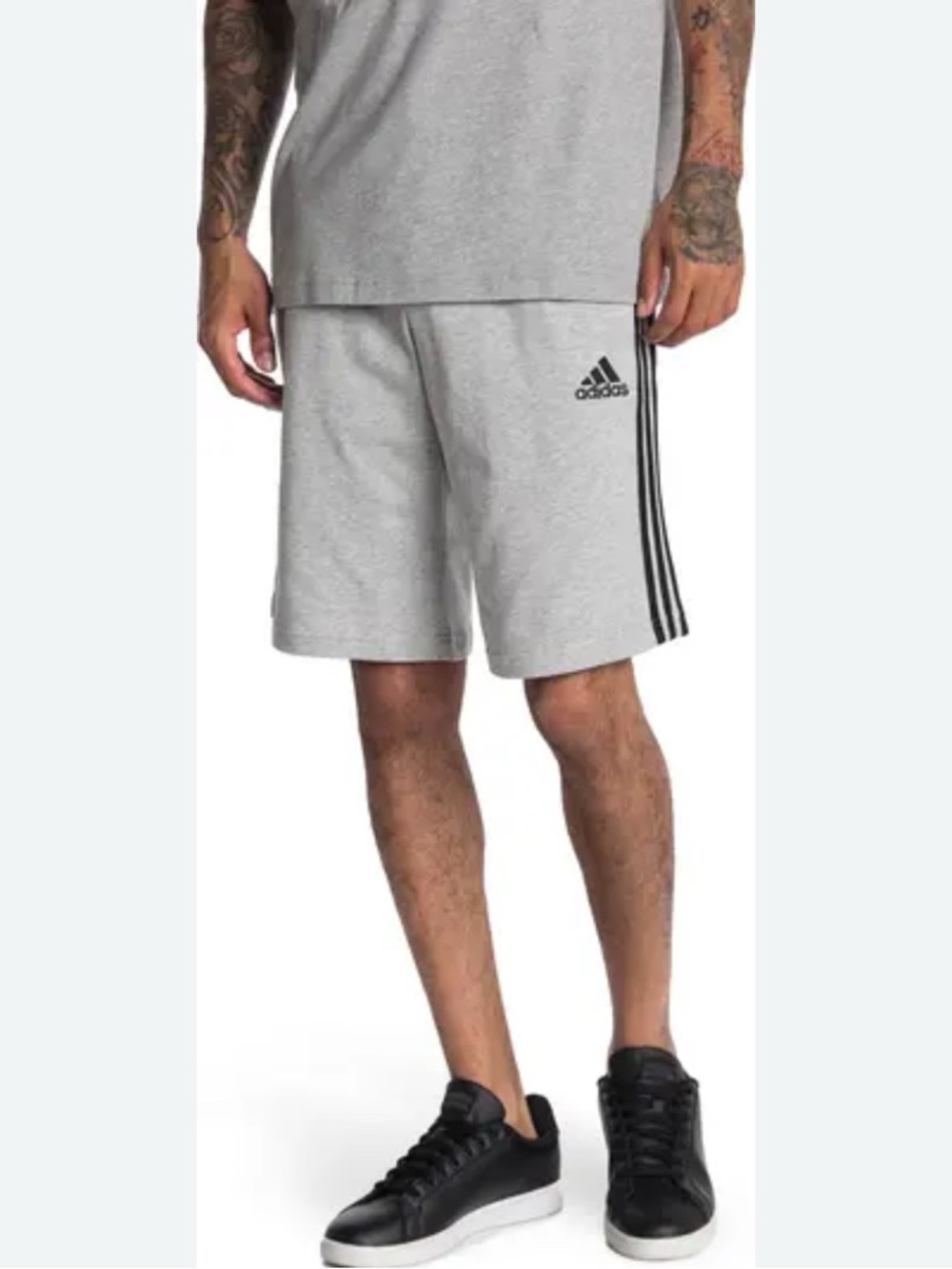 adidas Originals Adicolor 3-Stripes Gray Shorts Men’s Size 2XL | Preowned